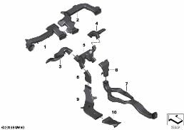 AIR DUCT diagram for BMW 2 Series F44 Gran Coupé 220iX