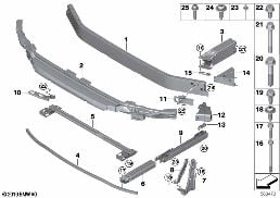 Drager voor diagram for BMW X1L F49 LCI X1 25Li