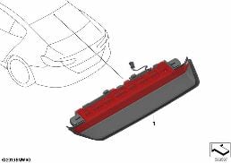 THIRD STOPLAMP diagram for BMW 8 Series G16 Gran Coupé 840dX