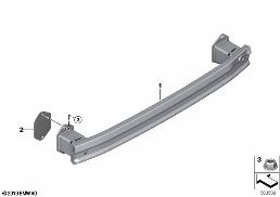 Drager achter diagram for BMW X1L F49 LCI X1 25Li