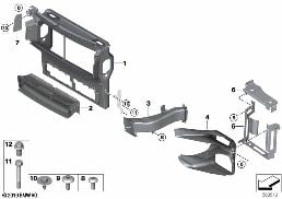 Luchtkanalen diagram for BMW Rolls-Royce Cullinan RR31 Cullinan