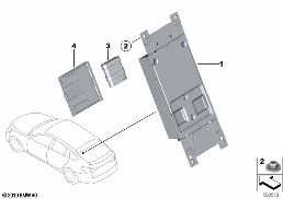 Telematic Communication Box diagram for BMW 3 Series F80 M3 M3
