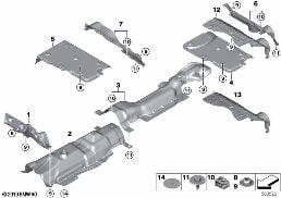 Izolacja termiczna diagram for BMW MINI F56 One