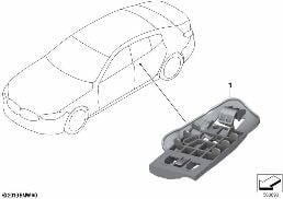 Držák řídicí jednotky vyhřívání sedadla diagram for BMW 8 Series G16 Gran Coupé 840dX