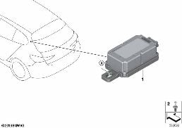 CONTROL UNIT F RADIO REMOTE CONTROL diagram for BMW 1 Series F40 M135iX