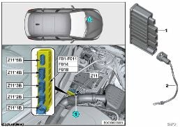 INTEGRATED SUPPLY MODULE Z11 diagram for BMW 1 Series F40 M135iX