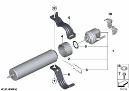 FUEL STRAINER WITH HEATING diagram for BMW 2 Series F22 LCI 220d
