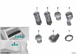CIGARETTE LIGHTER / SOCKETS diagram for BMW 1 Series F40 M135iX