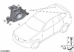 SINGLE PARTS, SPEAKER, D-PILLAR diagram for BMW X3 G01 20i
