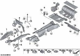 HEAT INSULATION diagram for BMW 8 Series G14 Convertible 840dX