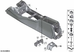 CENTER CONSOLE diagram for BMW 1 Series F40 128ti