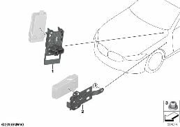 Držák řídící jednotky paket komf.vyhřív. diagram for BMW 8 Series G16 Gran Coupé 840dX
