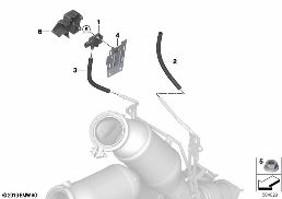 Czuj.filtra cząstek/zamontowane części diagram for BMW X4 M F98 X4 M