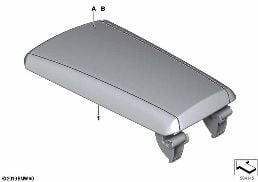 INDIVIDUAL ARMREST, LEATHER, FRONT diagram for BMW 3 Series G20 Sedan 330d