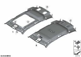 HEADLINING diagram for BMW 3 Series G21 Touring LCI 320d