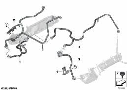 FUEL TANK BREATHER VALVE diagram for BMW X5 M F95 X5 M