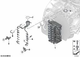 GA8G45AW SWITCH UNIT AND MOUNTED PARTS diagram for BMW X2 F39 20dX