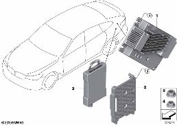 RECEIVER AUDIO MODULE diagram for BMW 6 Series G32 GT 620dX