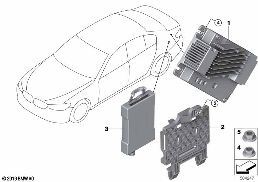 Alıcı ses modülü diagram for BMW 5 Series F90 M5 LCI M5 CS
