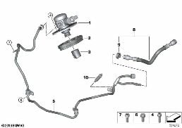 Pompa ad alta pressione/Condotti diagram for BMW X7 G07 M50iX