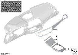 INDIVIDUAL DECOR, ALUMINUM MESH diagram for BMW 3 Series G20 Sedan 330d