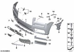 Bekleding voor diagram for BMW Rolls-Royce Cullinan RR31 Cullinan