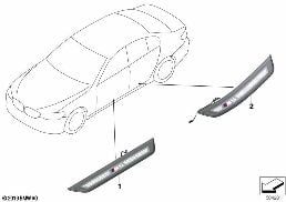 Modanatura sottoporta Individual, KA568 diagram for BMW 5 Series F90 M5 M5