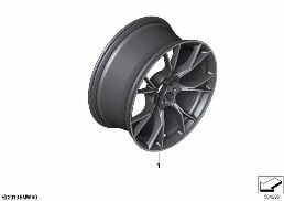Ruota LL Individual, KA568 diagram for BMW 5 Series F90 M5 M5