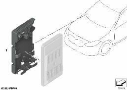 HOLDER FOR BODY DOMAIN CONTROLLER BDC diagram for BMW 1 Series F40 M135iX