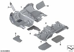 FLOOR COVERING diagram for BMW X3 G01 30i