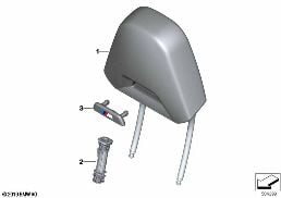 FRONT SEAT HEADREST, M-SPORTS SEAT diagram for BMW 3 Series G20 Sedan 330dX