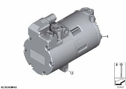 ELECTRIC A/C COMPRESSOR diagram for BMW X5 G05 45eX