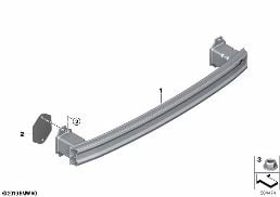 CARRIER, REAR diagram for BMW 1 Series F40 128ti