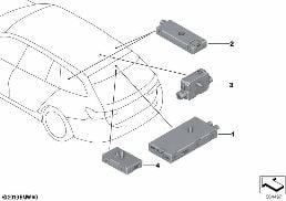 SEP.CMPT DIVERSITY ANTENNA AMPLIFIER diagram for BMW 3 Series G21 Touring LCI 320dX