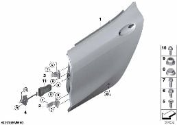 REAR DOOR - HINGE/DOOR BRAKE