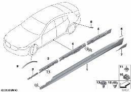 COVER DOOR SILL / WHEEL ARCH