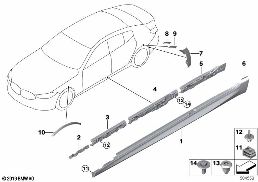 M COVER FOR ROCKER PANEL / WHEEL ARCH