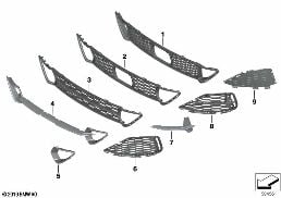 M TRIM DECOR ELEMENTS, FRONT