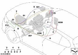 SUPPLY CABLE MAIN WIRING HARNESS diagram for BMW 1 Series F40 M135iX
