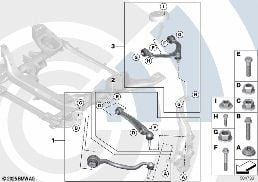 REPAIR KIT FOR WISHBONE diagram for BMW X5 F15 30dX