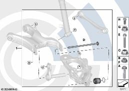 Opravná sada kulový kloub diagram for BMW X6 F16 35iX
