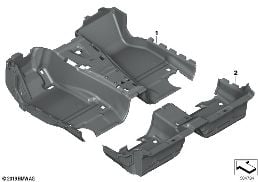 INDIVIDUAL FLOOR COVERING diagram for BMW 8 Series F91 M8 Convertible M8