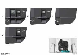 Commutateur correcteur d'assiette / HDC diagram for BMW X5 G05 40iX