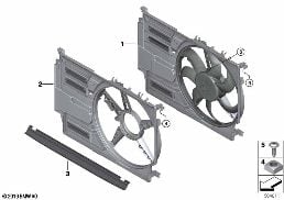 FAN HOUSING, MOUNTING PARTS