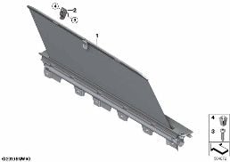 ROLLER SUN VIZOR, REAR DOOR diagram for BMW 3 Series G21 Touring LCI 320d