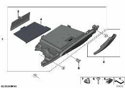 GLOVE BOX diagram for BMW 1 Series F40 128ti