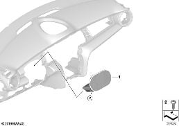 I-CLUSTER MID WITH HUD diagram for BMW MINI Countryman F60 One