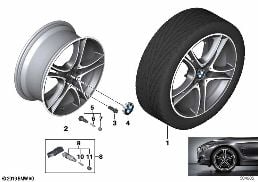BMW LA WHEEL DOUBLE SPOKE 361 - 18