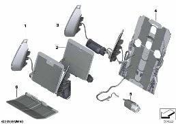 SEAT, FRONT, COMFORT FUNCTIONS diagram for BMW X5 G05 30dX