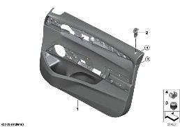 Revetement de porte, avant diagram for BMW 6 Series G32 GT 630i